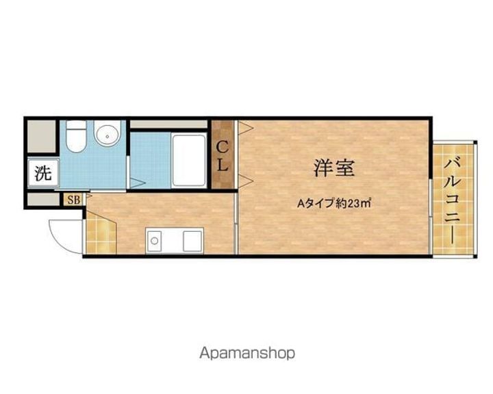 ラ・フォーレ東野田Ⅱ401の間取り