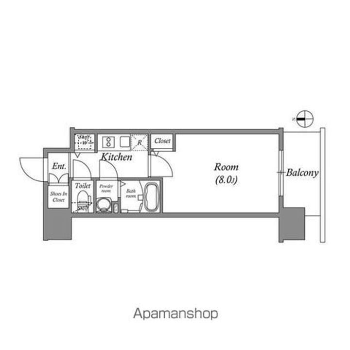 愛知県名古屋市中区新栄1丁目の賃貸マンションの間取り