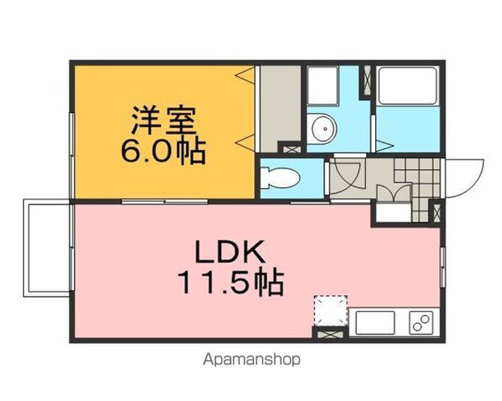 佐賀県鳥栖市姫方町の賃貸アパートの間取り