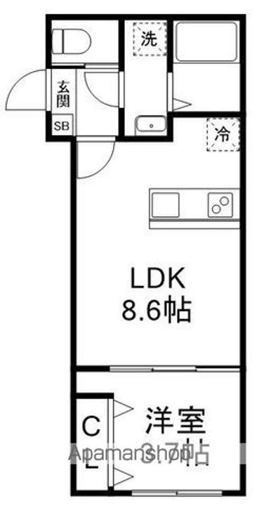 KEIAI RESIDENCE 勝田台の間取り