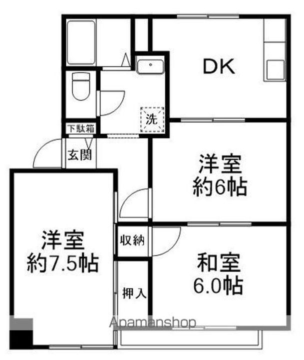 岩井ハイツの間取り