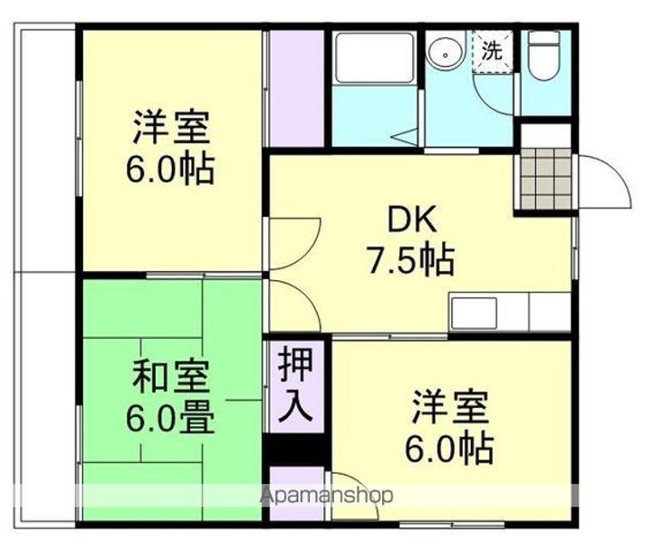 サンライズ上成の間取り
