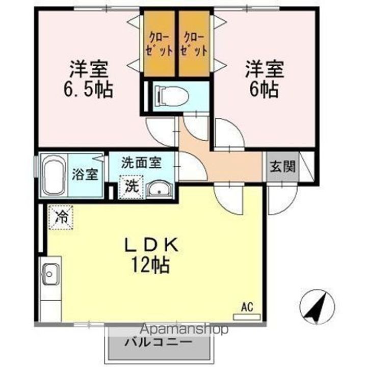 グレイス B棟の間取り