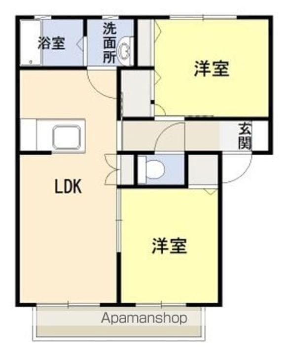リブエールカーサの間取り