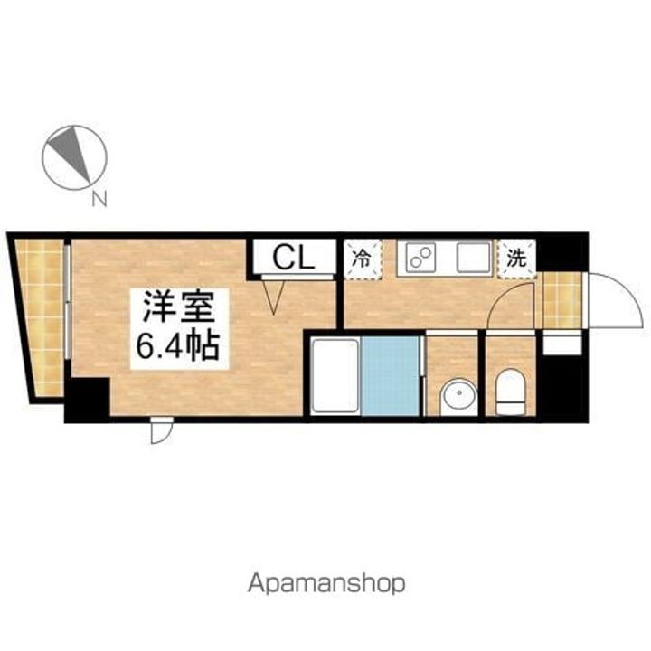 愛知県名古屋市中区千代田2丁目の賃貸マンションの間取り