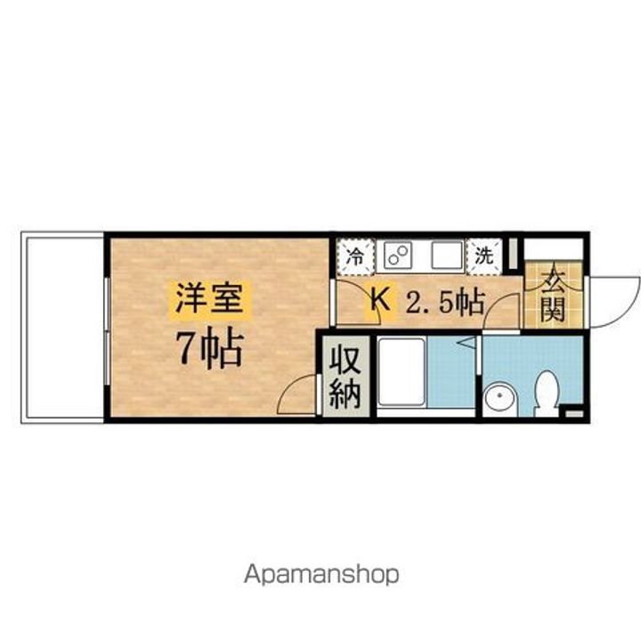 東京都日野市大字日野の賃貸マンションの間取り