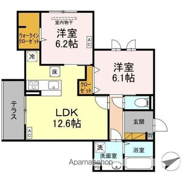 D’S LIEN (ディーズリアン) Cの間取り