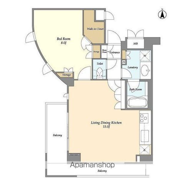 オーキッドレジデンス神楽坂の間取り