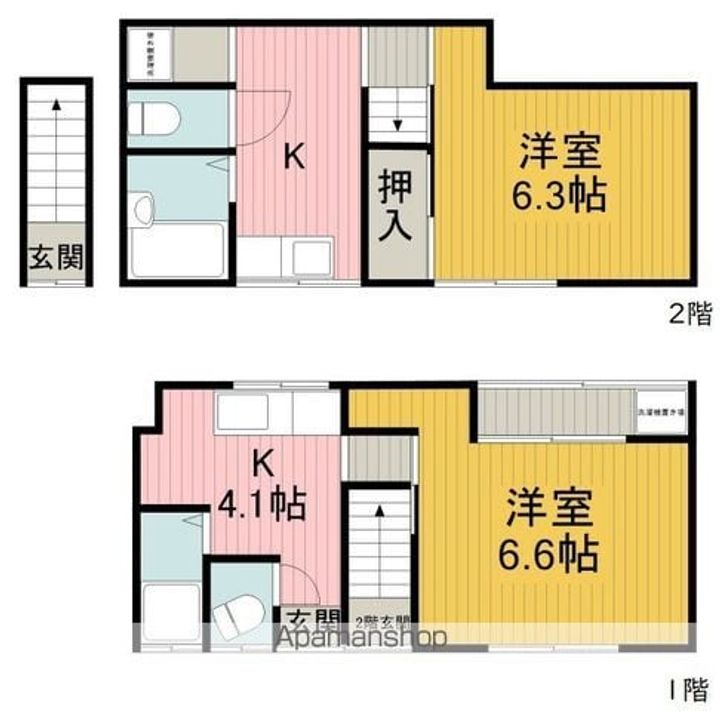 大阪府豊中市螢池南町2丁目(一戸建)の賃貸物件の間取り
