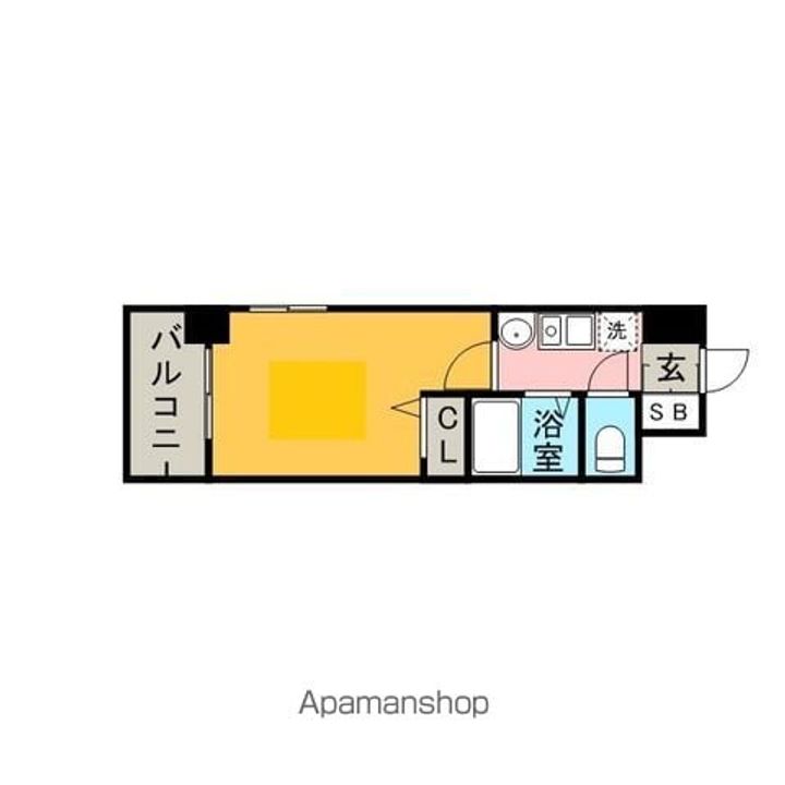 エステムコート博多駅前Ⅱセグティスの間取り