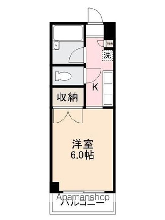 香川県さぬき市志度の賃貸マンションの間取り