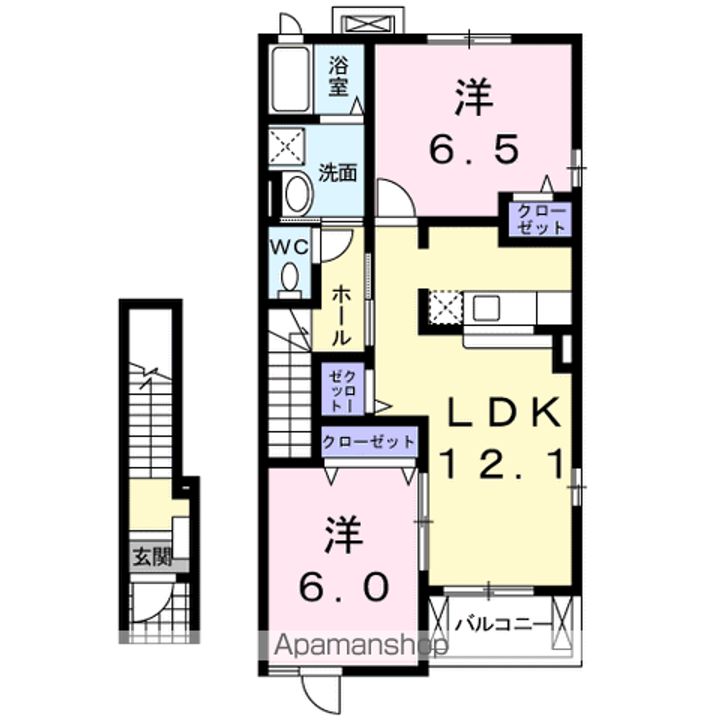 フレスクーラⅠの間取り