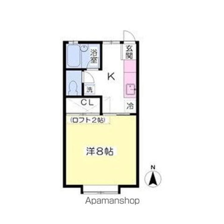 岩手県盛岡市西青山3丁目の賃貸アパートの間取り