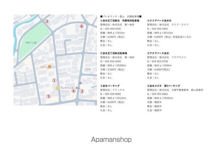 プレセランス・郡山の周辺