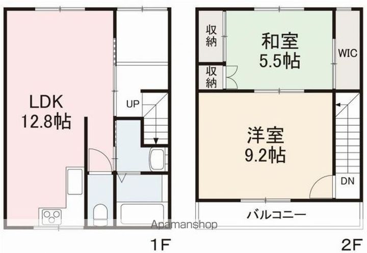 香川県高松市瀬戸内町(一戸建)の賃貸物件戸建ての間取り