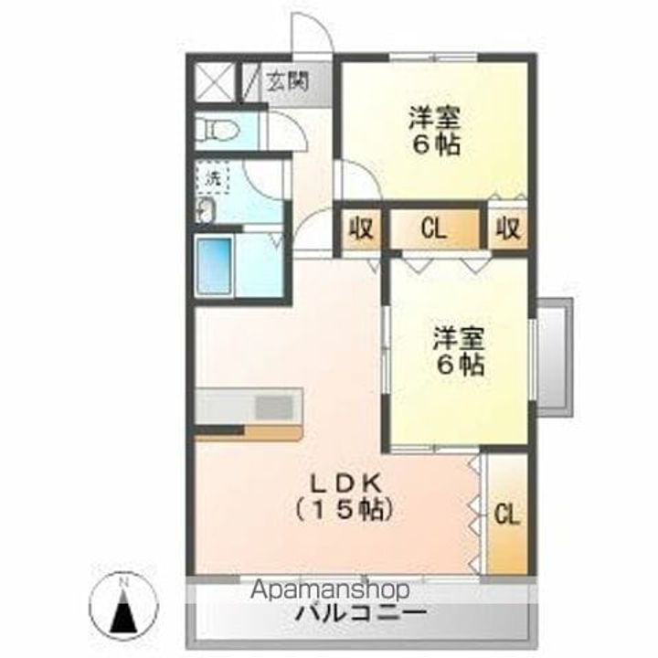 岐阜県岐阜市芥見5丁目の賃貸マンションの間取り