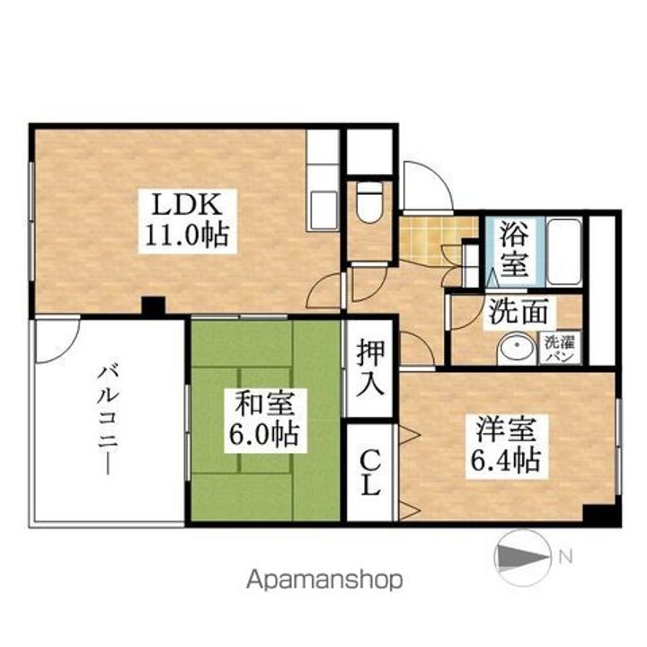 ハイネス西春302の間取り