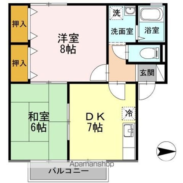 セジュールMGⅢの間取り