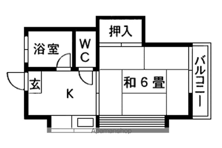 安久津アパート10号棟の間取り