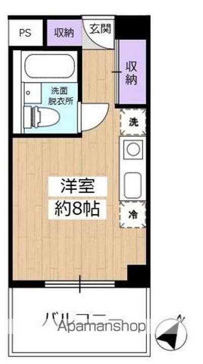 滋賀県大津市雄琴北2丁目の賃貸アパートの間取り