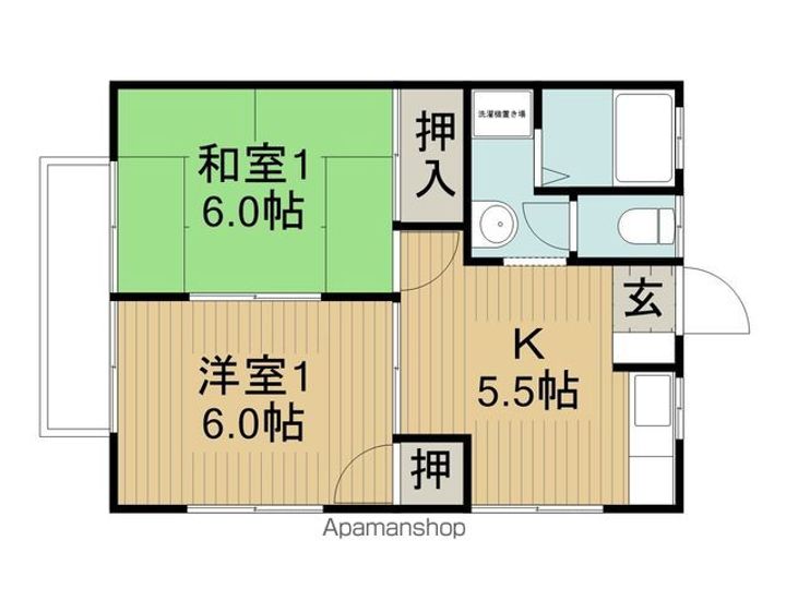 ハイツS・S AA201の間取り
