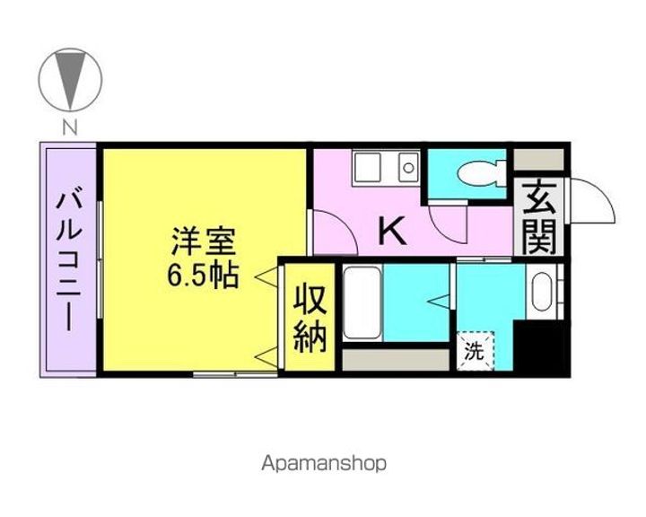 愛知県名古屋市中区大須2丁目の賃貸マンション402の間取り