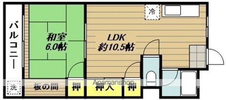 峰岸マンション302の間取り