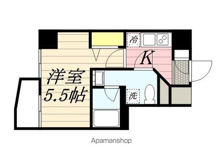 神奈川県横浜市西区中央2丁目の賃貸マンションの間取り