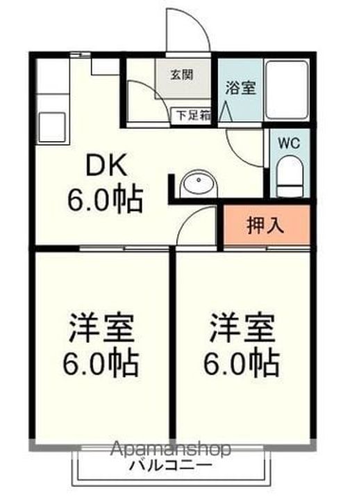 セゾンクレベールCの間取り
