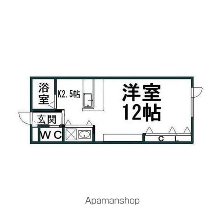 パセオ常盤AA-3の間取り