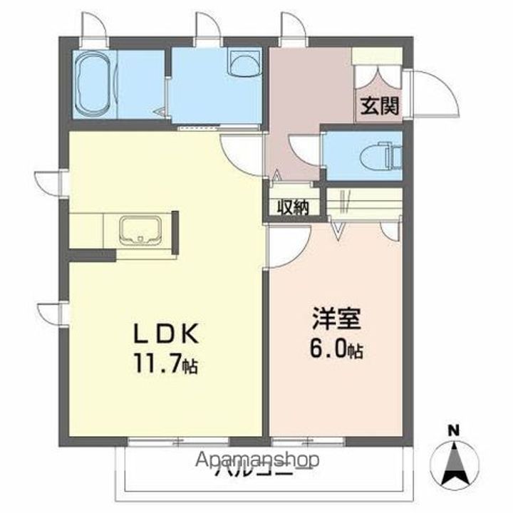シャーメゾン・グリーン201.の間取り