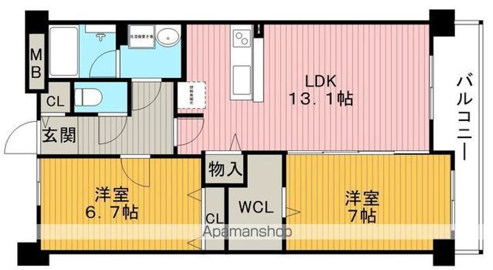 パッセル豊中の間取り