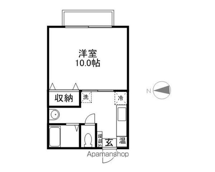 キャッスルウエスト10201の間取り