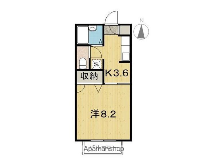 ディアスタウンE206の間取り