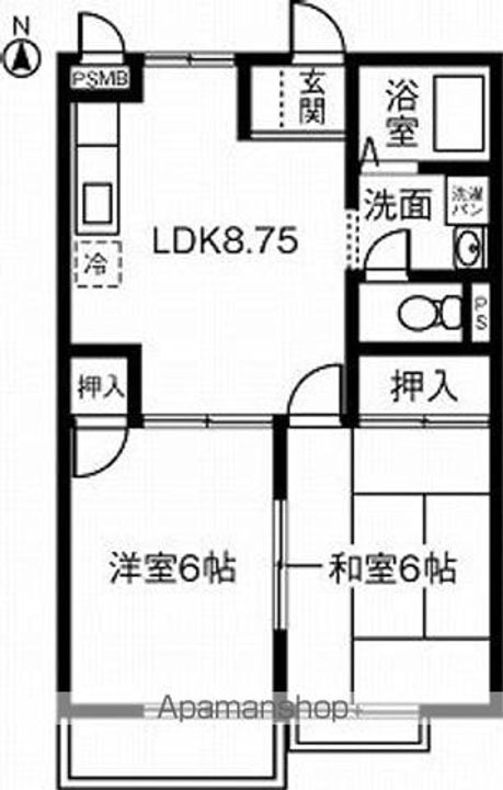 K’S HOUSE Bの間取り