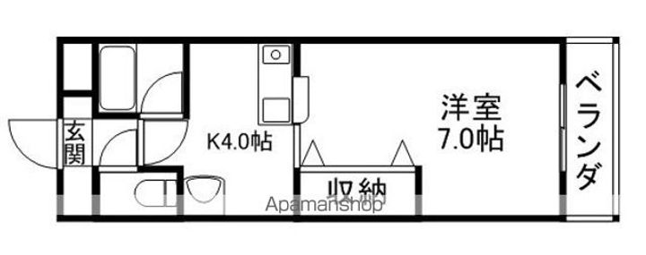 ヴィラ東晃301の間取り