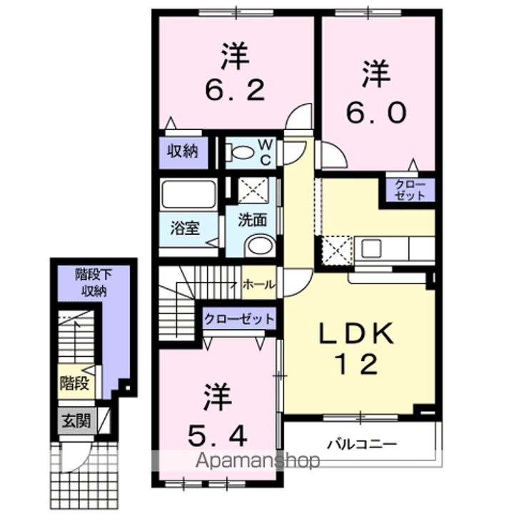 NORTH COURTの間取り