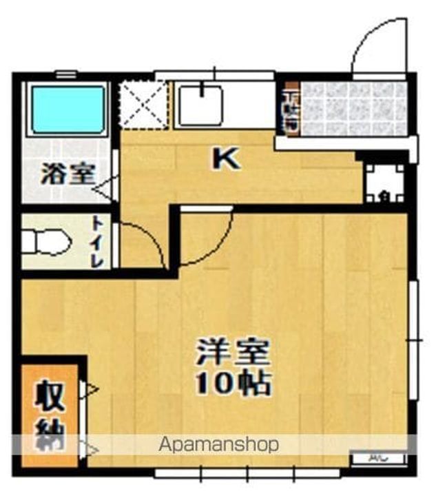 福島県郡山市田村町徳定字下河原の賃貸マンションの間取り