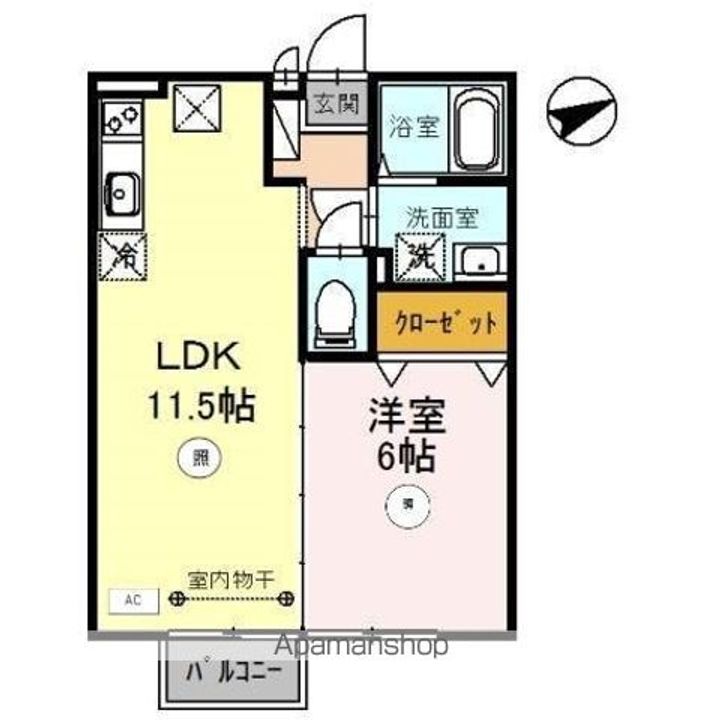 メゾン糺 Bの間取り