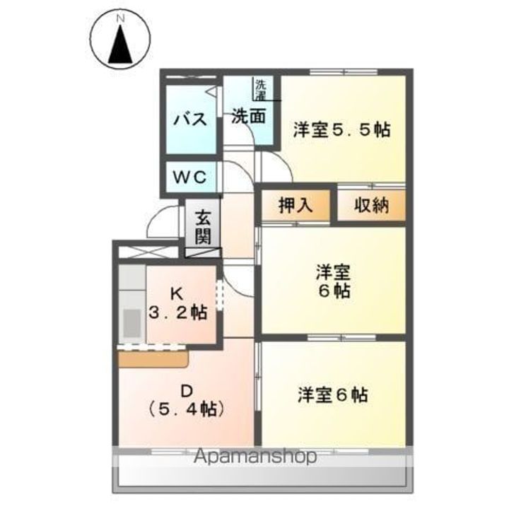 マロンステージA棟303の間取り