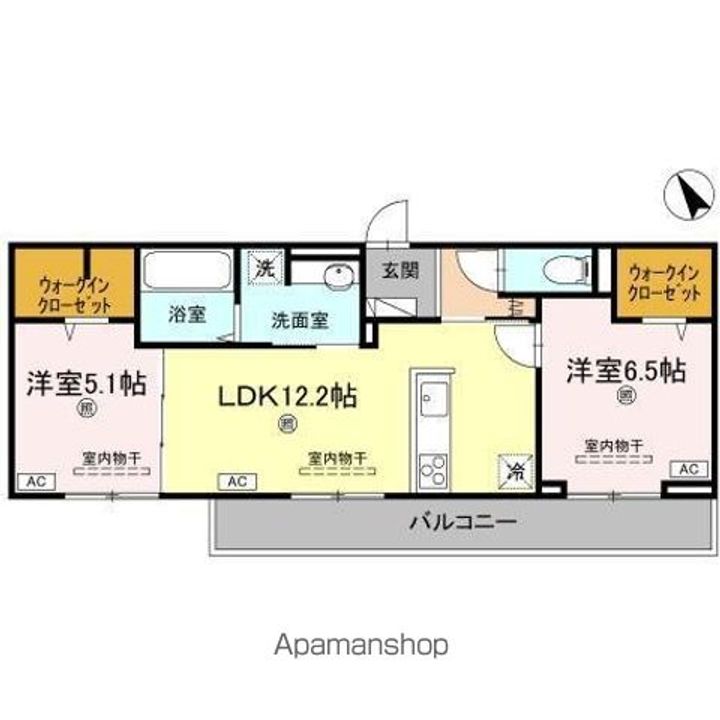 J.リヴェール高松西宝町 A棟の間取り