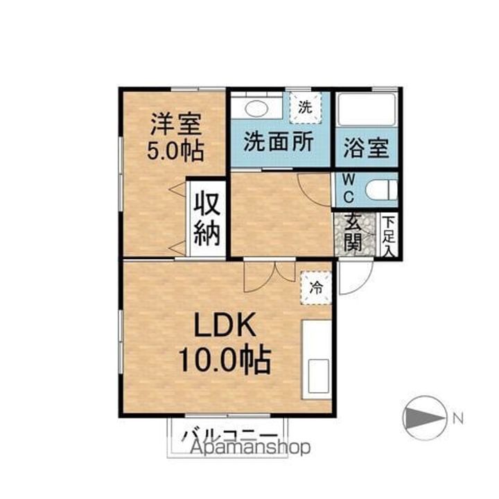 COCOWA松本101の間取り