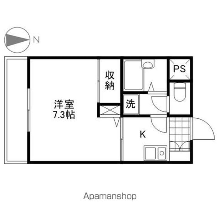 広島県広島市佐伯区五日市1丁目の賃貸マンションの間取り