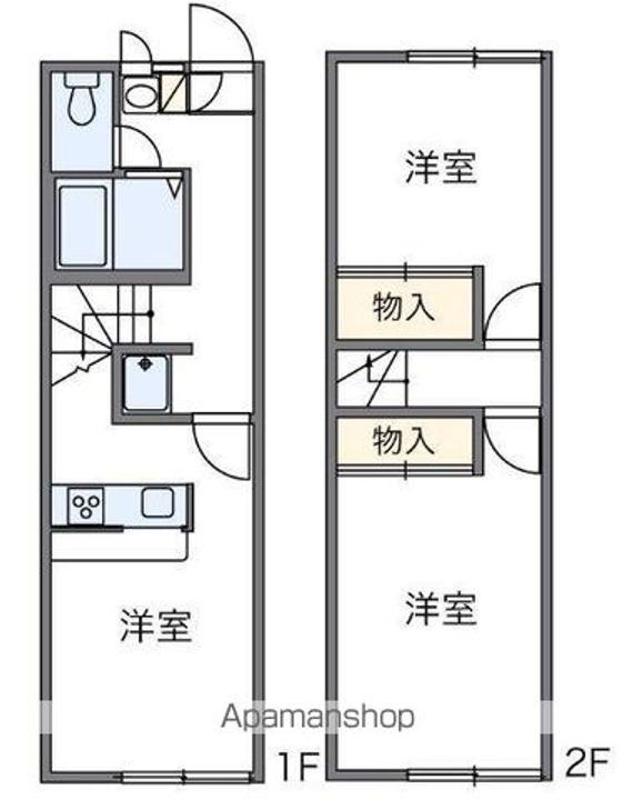 香川県高松市屋島東町の賃貸アパートの間取り
