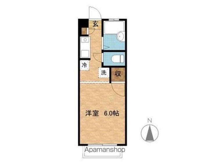 フライハイトB棟202の間取り
