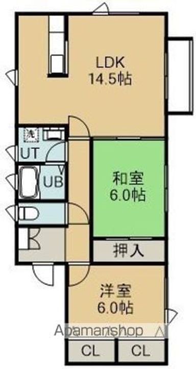 カサフローラの間取り