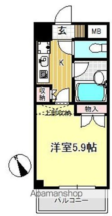 神奈川県川崎市宮前区鷺沼3丁目の賃貸マンションの間取り
