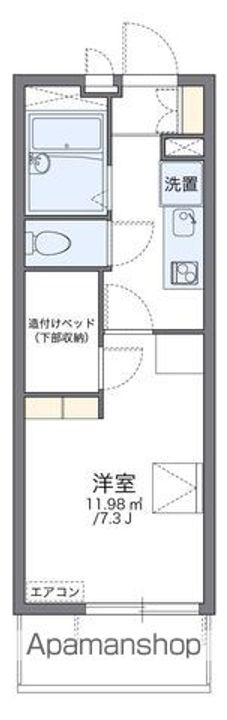 レオパレスルキアス205の間取り