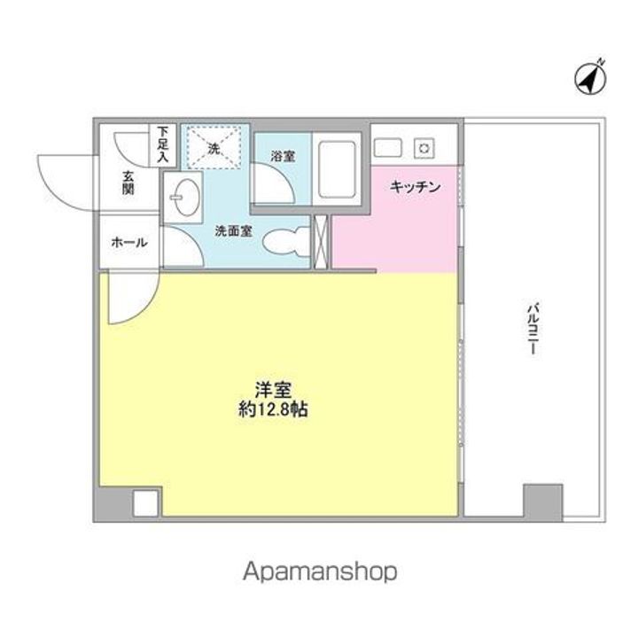 東京都目黒区中目黒4丁目の賃貸マンションの間取り