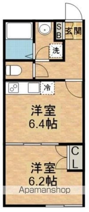 早稲田鶴巻町IMAハウスの間取り